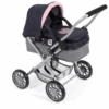 BAYER CHIC 2000 Mini Cuddle Pushchair SMARTY Melange Grey-navy