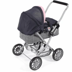 BAYER CHIC 2000 Mini Cuddle Pushchair SMARTY Melange Grey-navy -Tienda De Juguetes Para Niños bayer chic 2000 mini cuddle pushchair smarty melange grey navy a355155 2