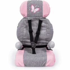Bayer Design Asiento De Coche Para Muñecas Deluxe Gris/rosa, Con Mariposa -Tienda De Juguetes Para Niños bayer design asiento de coche para munecas deluxe gris rosa con mariposa a313528 2