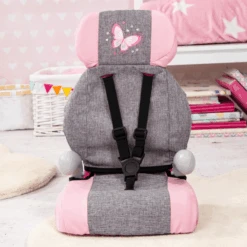 Bayer Design Asiento De Coche Para Muñecas Deluxe Gris/rosa, Con Mariposa -Tienda De Juguetes Para Niños bayer design asiento de coche para munecas deluxe gris rosa con mariposa a313528 4