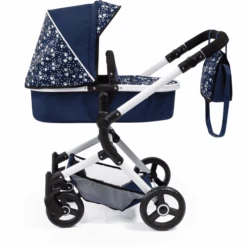 Bayer Design Carro De Muñecas Combi Neo Vario Azul Con Corazones -Tienda De Juguetes Para Niños bayer design carro de munecas combi neo vario azul con corazones a295785 2