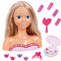 Bayer Design Modelo De Cabeza De Peluquería Con Cosméticos, 27 Cm