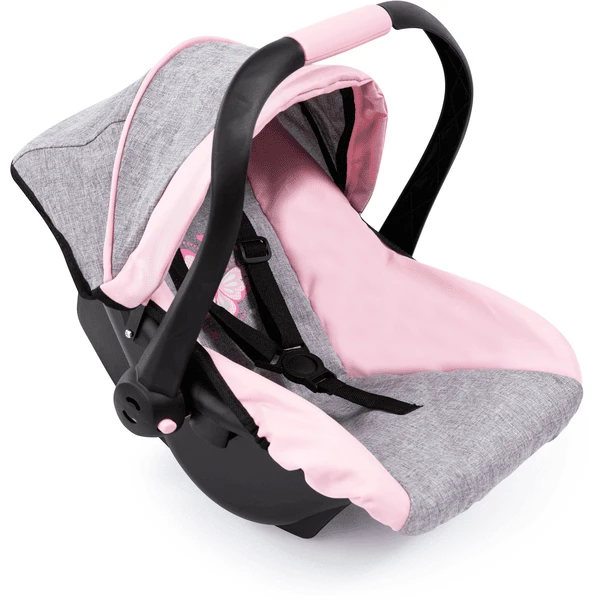 Bayer Design Silla De Coche Para Muñecas Con Techo Gris/rosa, Con Mariposa 2 Bayer Design Silla De Coche Para Muñecas Con Techo Gris/rosa, Con Mariposa - Imagen 2