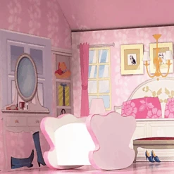 Bino Casa De Muñecas Con Iluminación LED, 9 Piezas. -Tienda De Juguetes Para Niños bino casa de munecas con iluminacion led 9 piezas a350234 3