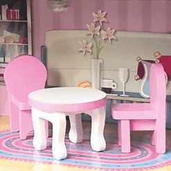 Bino Casa De Muñecas Con Iluminación LED, 9 Piezas. -Tienda De Juguetes Para Niños bino casa de munecas con iluminacion led 9 piezas a350234 4