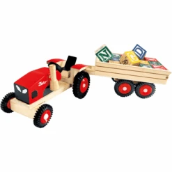 Bino Tractor De Madera, Zetor -Tienda De Juguetes Para Niños bino tractor de madera zetor a360308 3
