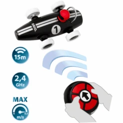 BRIO ® Coche De Carreras RC Racing Negro -Tienda De Juguetes Para Niños brio coche de carreras rc racing negro a351401 2