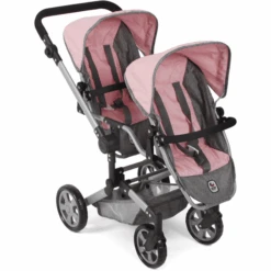 Cochecito De Bebé BAYER CHIC 2000 Linus Duo Melange Gris-rosa