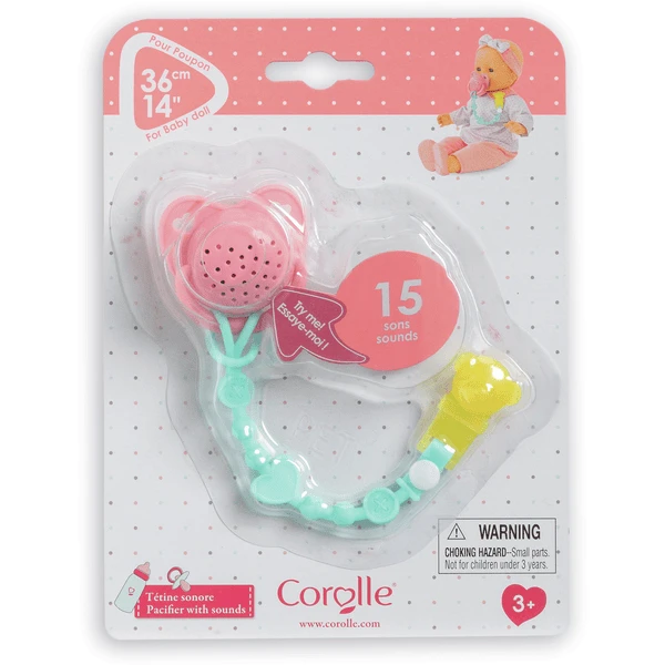 Corolle ® Chupete Con Sonido Muñeca Mon Grand Accesorios 4 Corolle ® Chupete Con Sonido Muñeca Mon Grand Accesorios - Imagen 4