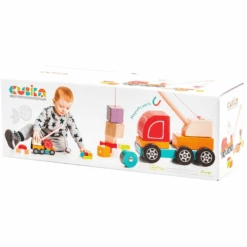 Cubika Toys Camión De Juguete De Madera Con Grúa -Tienda De Juguetes Para Niños cubika toys camion de juguete de madera con grua a344547 4