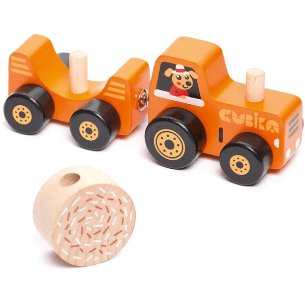 Cubika Toys Tractor De Juguete De Madera 5 Cubika Toys Tractor De Juguete De Madera - Imagen 5