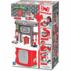 Ecoiffier Superpack 3 En 1 Con Cocina, Cafetera Y Robot De Cocina -Tienda De Juguetes Para Niños ecoiffier superpack 3 en 1 con cocina cafetera y robot de cocina a363395 4