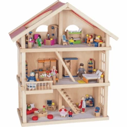 Goki Casa De Muñecas 3 Pisos -Tienda De Juguetes Para Niños goki casa de munecas 3 pisos a263508 3