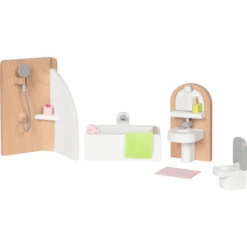 Goki Equipamiento De Baño Para La Casa De Muñecas