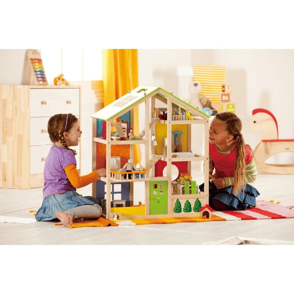 HAPE Casa De Madera "Cuatro Estaciones", Con Muebles (35 Piezas) 4 HAPE Casa De Madera "Cuatro Estaciones", Con Muebles (35 Piezas) - Imagen 4