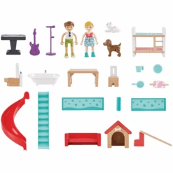 Hape Casa De Muñecas Interactiva -Tienda De Juguetes Para Niños hape casa de munecas interactiva a346773 2