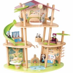 Hape La Casa De Bambú De Los Pandas - Green Planet Explore Rs -Tienda De Juguetes Para Niños hape la casa de bambu de los pandas green planet explore rs a391196 2