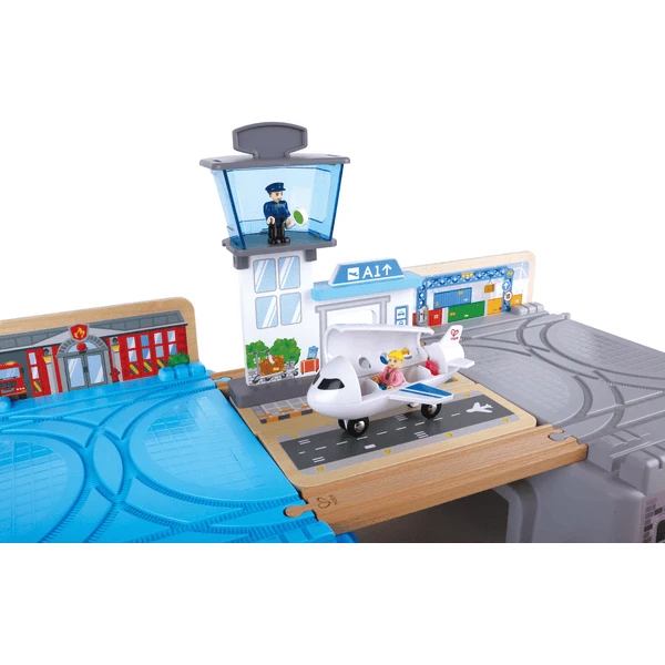 Hape Tren Ciudad Ferroviaria De Juguete En Caja De Almacenamiento 2 Hape Tren Ciudad Ferroviaria De Juguete En Caja De Almacenamiento - Imagen 2