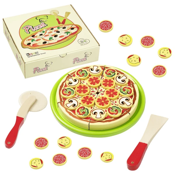 Howa® Pizza De Juguete Madera 1 Howa® Pizza De Juguete Madera