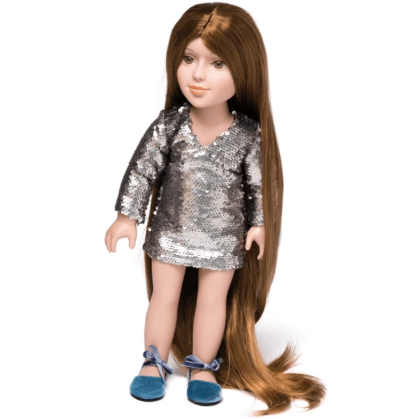 I'M A GIRLY Silver Vestido De Purpurina 2 I'M A GIRLY Silver Vestido De Purpurina - Imagen 2