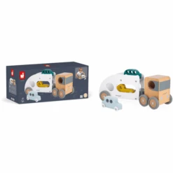 Janod ® Camión De Coches Bolid Con 3 Vehículos -Tienda De Juguetes Para Niños janod camion de coches bolid con 3 vehiculos a348468 2