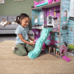 Kidkraft ® Casa De Muñecas Purrfect Pet Madera -Tienda De Juguetes Para Niños kidkraft casa de munecas purrfect pet madera a376900 3