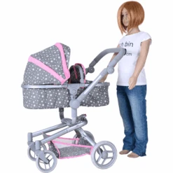Knorr® Toys Cochecito De Muñeca Boonk - Gris Estrella -Tienda De Juguetes Para Niños knorr toys cochecito de muneca boonk gris estrella a363268 3