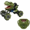 LEXIBOOK Cross Lander® Tirex - Coche Dinosaurio Teledirigido, Acrobacias Locas, Escupe Humo