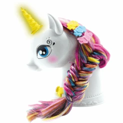 LEXIBOOK Mi Unicornio Mágico - Cabeza De Unicornio Para Vestir Con Accesorios, Efectos De Luz Y Sonido