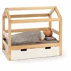 MUSTERKIND ® Cama De Juguete Casa Viola Madera/blanco