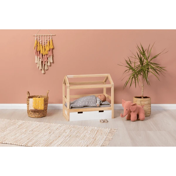 MUSTERKIND ® Cama De Juguete Casa Viola Madera/blanco 4 MUSTERKIND ® Cama De Juguete Casa Viola Madera/blanco - Imagen 4