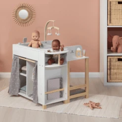 MUSTERKIND ® Centro De Muñecas "Viola" Blanco/naturaleza/gris -Tienda De Juguetes Para Niños musterkind centro de munecas viola blanco naturaleza gris a392685 4