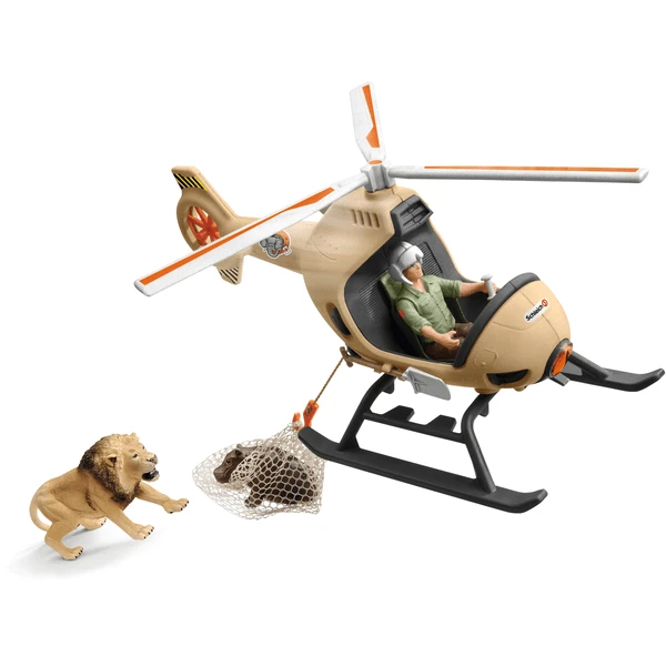 Schleich Helicóptero De Rescate De Animales 42476 1 Schleich Helicóptero De Rescate De Animales 42476