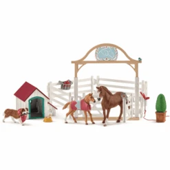 Schleich Horse Club Hannah's Guest Horses Con La Perra Ruby 42458
