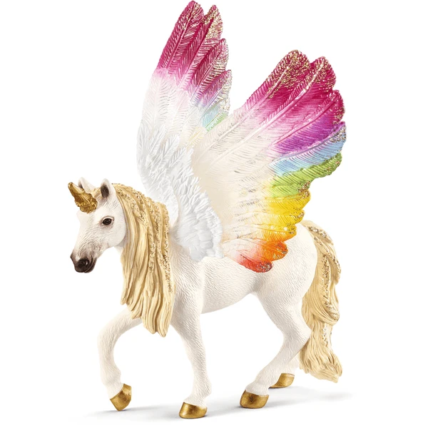 Schleich Winged Rainbow Unicorn 70576 1 Schleich Winged Rainbow Unicorn 70576