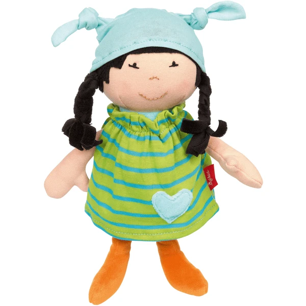 Sigikid ® Muñeca Brenda Bilipup, Verde A Rayas 2 Sigikid ® Muñeca Brenda Bilipup, Verde A Rayas - Imagen 2
