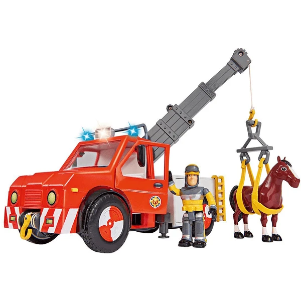 Simba Bombero Sam Phoenix Con Figura Y Caballo 2 Simba Bombero Sam Phoenix Con Figura Y Caballo - Imagen 2