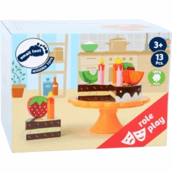 Small Foot ® Tarta De Cumpleaños Con Corte De Madera -Tienda De Juguetes Para Niños small foot tarta de cumpleanos con corte de madera a351557 3