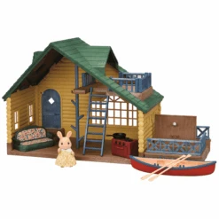 Sylvanian Families ® Set De Regalo Cabaña De Madera Con Tejado Verde