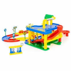 WADER Garaje Nr. 1 Con Kit De Carretera Y Coches 7 WADER Garaje Nr. 1 Con Kit De Carretera Y Coches -Tienda De Juguetes Para Niños wader garaje nr 1 con kit de carretera y coches a135074 2