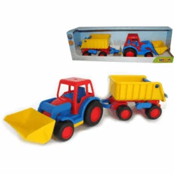 WADER QUALITY TOYS Basics Tractor De Juguete Con Pala Y Remolque -Tienda De Juguetes Para Niños wader quality toys basics tractor de juguete con pala y remolque a135048 2