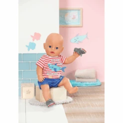 Zapf Creation BABY Born® Bath Pijama Y Zuecos Azul 43cm -Tienda De Juguetes Para Niños zapf creation baby born bath pijama y zuecos azul 43cm a403227 3