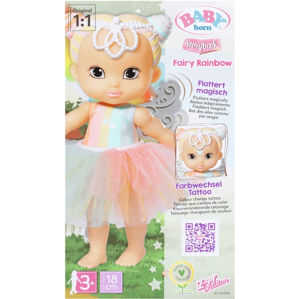 Zapf Creation BABY Born® Fantasy Fairy Rainbow, 18 Cm 3 Zapf Creation BABY Born® Fantasy Fairy Rainbow, 18 Cm - Imagen 3